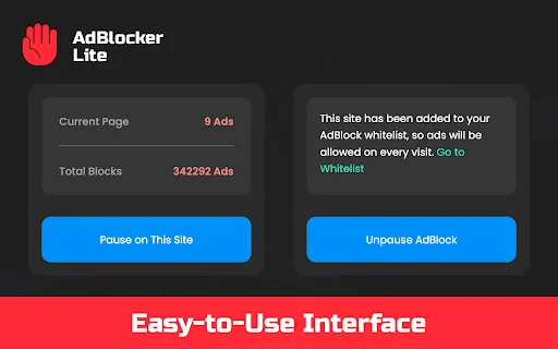 AdBlock Lite: Pinakamabilis na Ad Blocker para sa Chrome (Libre) - Screenshot 3