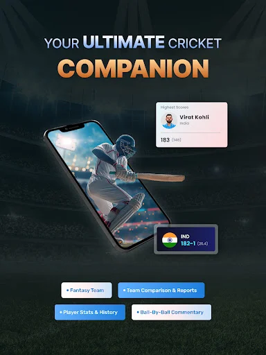 I-download ang Cricket LineX: Pinakamabilis na Live Cricket Scores! - Screenshot 9