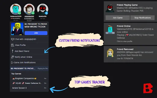 BetterBLOX Extension: I-download ang Pinakamahusay na Roblox Tool - Screenshot 2