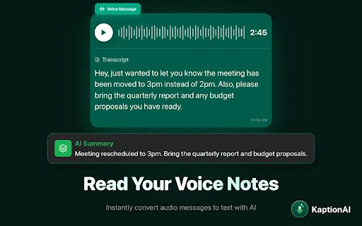 I-transcribe ang Audio sa WhatsApp Web gamit ang ChatGPT AI - Screenshot 2