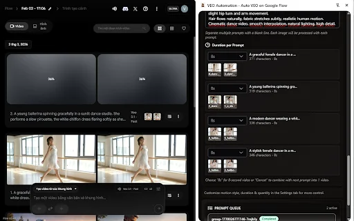 I-download ang VEO Automation: Auto Veo & Nano Banana para sa Google Flow - Screenshot 2