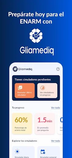 I-download ang Gliamediq: Simulador ENARM – Gabay sa Pag-aaral - Screenshot 1