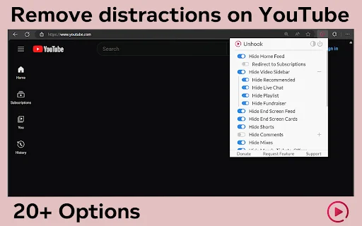 I-download ang Unhook: Alisin ang YouTube Shorts at distractions - Screenshot 1