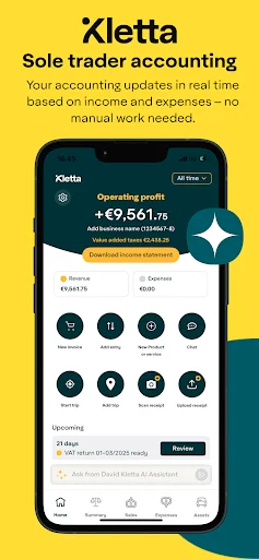 I-download ang Kletta App – Libreng Accounting at Tax Tool - Screenshot 1