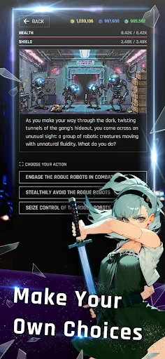 I-download ang Arclight City: Cyberpunk RPG – Pinakamahusay na Text-Based MMORPG - Screenshot 2