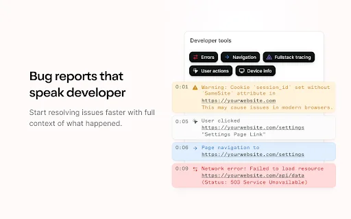 I-download ang Jam: Mabilis na Bug Reporting para sa Developers - Screenshot 3