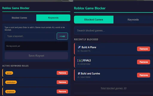 I-download ang Roblox Game Blocker – Itago ang mga Unwanted Games - Screenshot 2