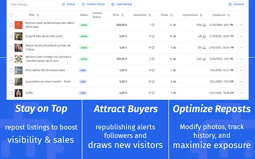 I-download ang Dotb para sa Vinted – I-automate ang Sales Ngayon - Screenshot 1