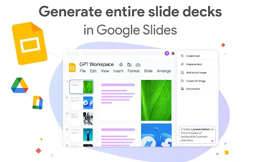 GPT Workspace: Gamitin ang ChatGPT sa Google Docs, Sheets at Slides - Screenshot 4