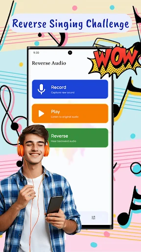 I-download ang Reverse Audio: Reverse Singing – Masayang Voice Flip - Screenshot 1