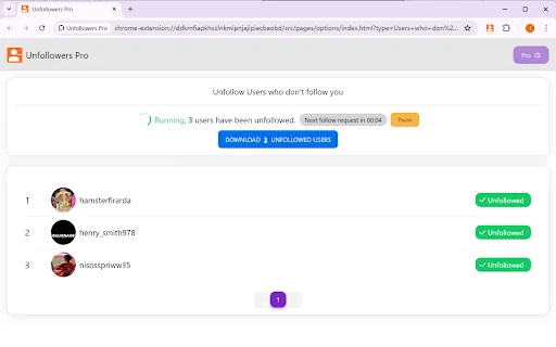 I-download ang Unfollow Pro – Best Bulk Unfollow Tool sa IG - Screenshot 3