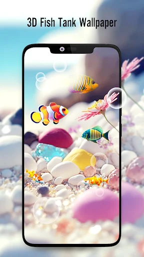Fish On Screen 3D Wallpaper – I-download ang Live Fish Wallpaper - Screenshot 1