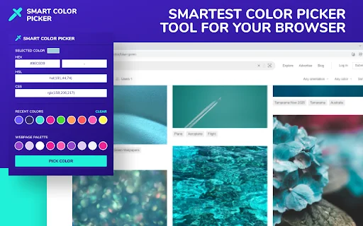 Smart Color Picker: Pinakamabilis na Color Tool para sa Browser - Screenshot 1