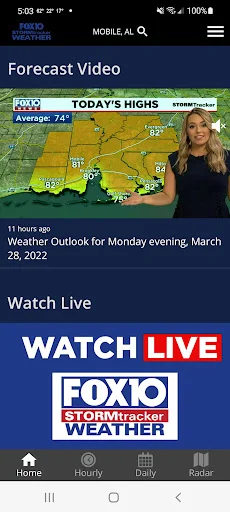 I-download ang FOX10 Weather Mobile Alabama – Tumpak na Forecast - Screenshot 2