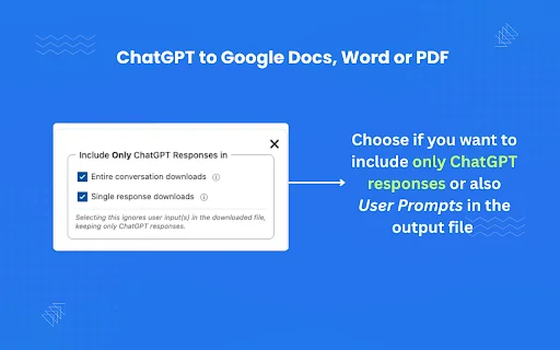 I-download ang ChatGPT to Google Docs – I-export ang Chat sa PDF - Screenshot 4