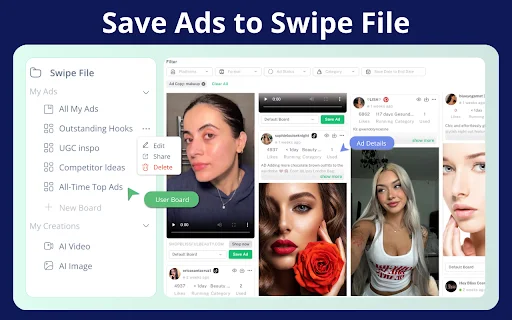 I-download ang Denote: Ang Pinakamahusay na Ad Spy Tool para sa Ads - Screenshot 1