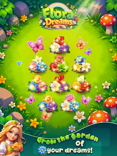 I-download ang Flora Dreams – Pag-aayos ng Bulaklak at Puzzle Game - Screenshot 10