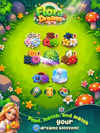 I-download ang Flora Dreams – Pag-aayos ng Bulaklak at Puzzle Game - Screenshot 12