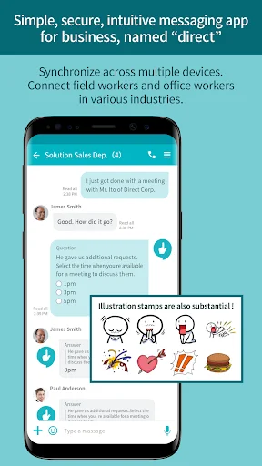 I-download ang direct – Messaging App for Biz: I-optimize ang Trabaho - Screenshot 1