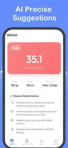Download BMI Calculator-Weight record – AI Fitness Guide - Screenshot 13