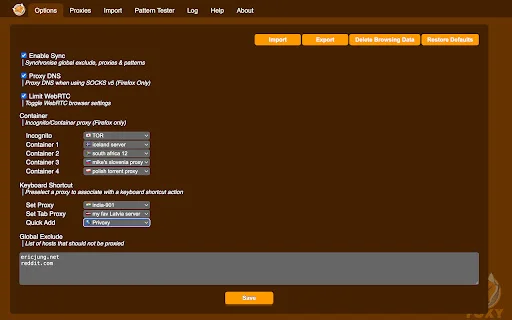I-download ang FoxyProxy Basic: Advanced Proxy Management Tool - Screenshot 3