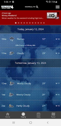 I-download ang WSMV 4 FIRST ALERT Weather – Tumpak na Forecast - Screenshot 2