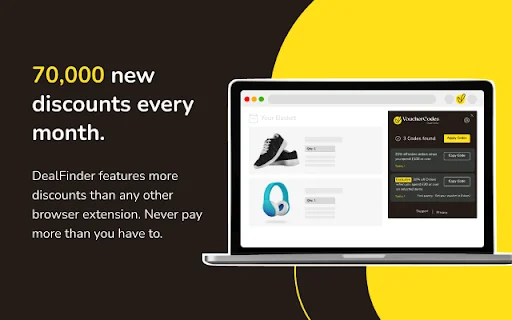 I-download ang DealFinder: Awtomatikong Voucher Codes – Libre - Screenshot 2