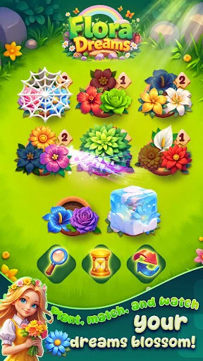 I-download ang Flora Dreams – Pag-aayos ng Bulaklak at Puzzle Game - Screenshot 4