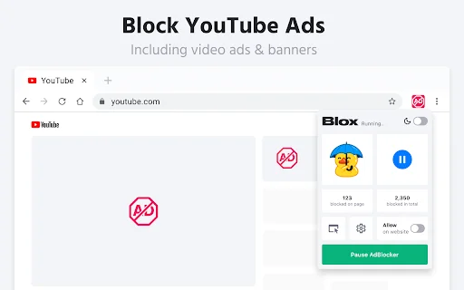 Adblock Ad Blocker Pro: Pinakamabilis na Ad Blocker para sa Chrome - Screenshot 2
