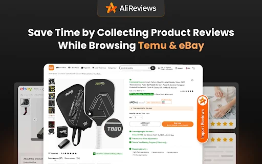Ali Reviews: I-import ang Reviews mula sa Temu at eBay nang Madali - Screenshot 3