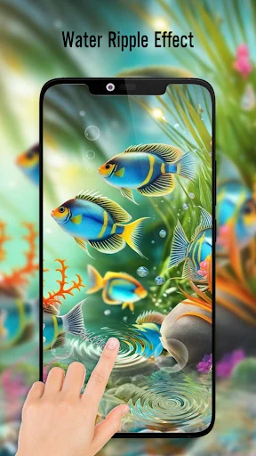 Fish On Screen 3D Wallpaper – I-download ang Live Fish Wallpaper - Screenshot 4