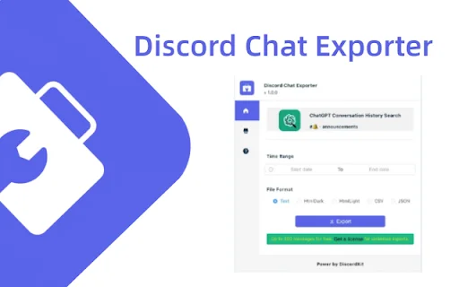 DiscordKit: I-export ang Discord Chat Logs nang Mabilis at Madali - Screenshot 2