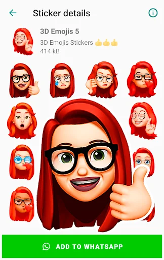 I-download ang Funny Emojis Stickers – Mga Cute na Sticker para sa WhatsApp - Screenshot 20