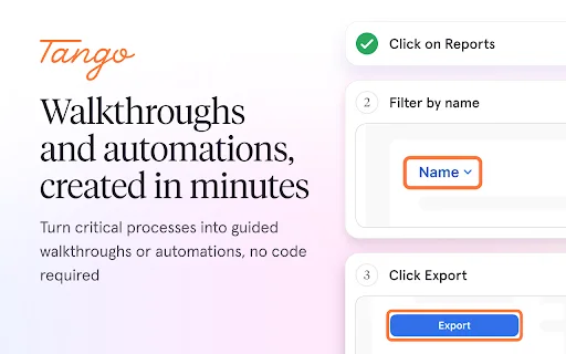 I-download ang Tango: Pinakamadaling Tool para sa Documentation at Automation - Screenshot 1