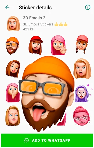 I-download ang Funny Emojis Stickers – Mga Cute na Sticker para sa WhatsApp - Screenshot 2