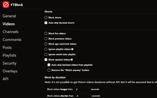 I-download ang YTBlock para sa YouTube™ – I-block ang mga Video - Screenshot 3