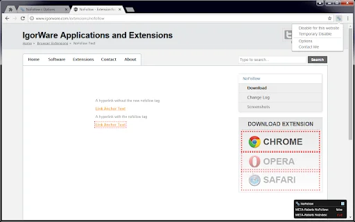 I-download ang NoFollow Extension para sa SEO – Libreng Tool - Screenshot 1