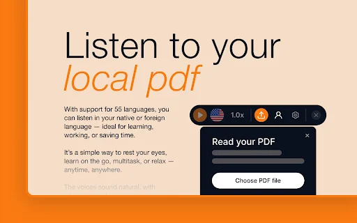I-download ang TTS Reader – Pinakamahusay na Text-to-Speech Extension - Screenshot 2