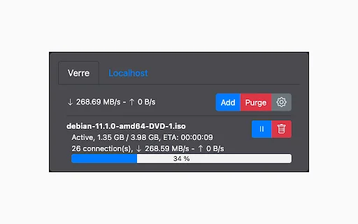 Aria2 Integration: Pinakamahusay na Download Manager para sa Chrome - Screenshot 4