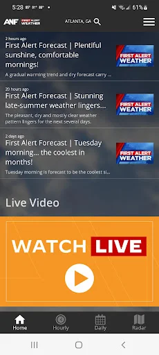 I-download ang ANF First Alert Weather – Tumpak na Ulat Panahon - Screenshot 2