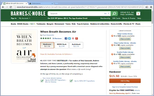 Library Extension: I-check ang Availability ng Libro Online - Screenshot 2