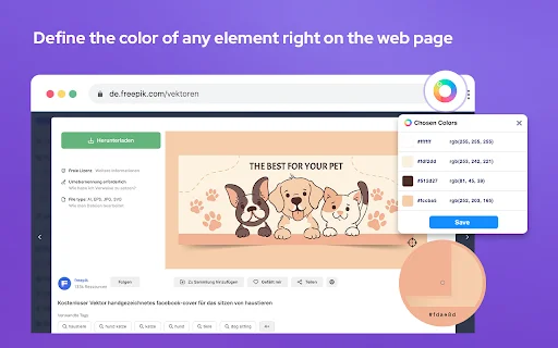 Color Picker – Eyedropper Tool: Kunin ang Hex Color Codes nang Mabilis - Screenshot 1
