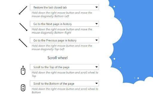 Mouse Gesture Events: Pabilisin ang Browser Gamit ang Gestures - Screenshot 3