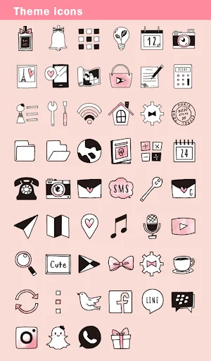 Download Pink Roller-skates Theme – Stylish Girly Mobile Look - Screenshot 4