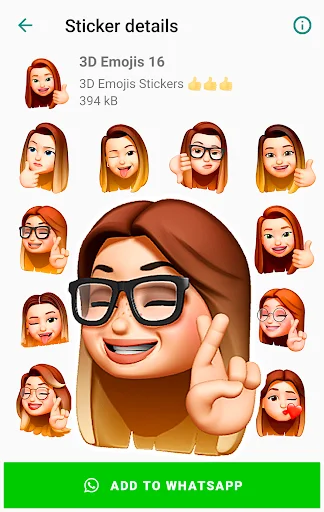 I-download ang Funny Emojis Stickers – Mga Cute na Sticker para sa WhatsApp - Screenshot 14