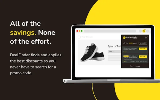 I-download ang DealFinder: Awtomatikong Voucher Codes – Libre - Screenshot 1