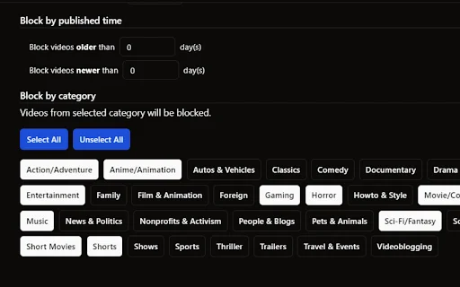 I-download ang YTBlock para sa YouTube™ – I-block ang mga Video - Screenshot 2