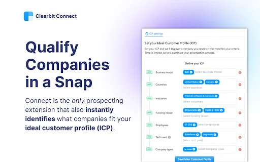 I-download ang Clearbit Connect: Libre at Verified B2B Emails - Screenshot 3