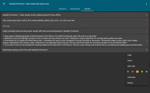 I-download ang ReadEra Premium: Ang Pinakamahusay na E-book Reader - Screenshot 22