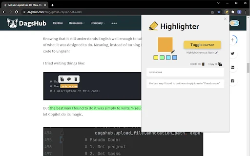 Highlighter: I-highlight ang Text sa Chrome – Madali at Libre - Screenshot 1